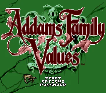 Addams Family Values (Europe) (En,Fr,De) screen shot title